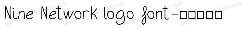 Nine Network logo font字体转换